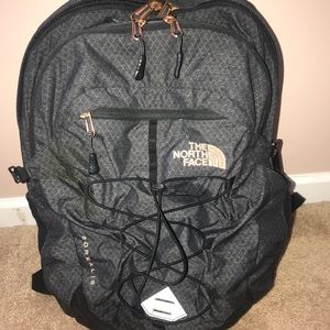 north face borealis backpack rose gold